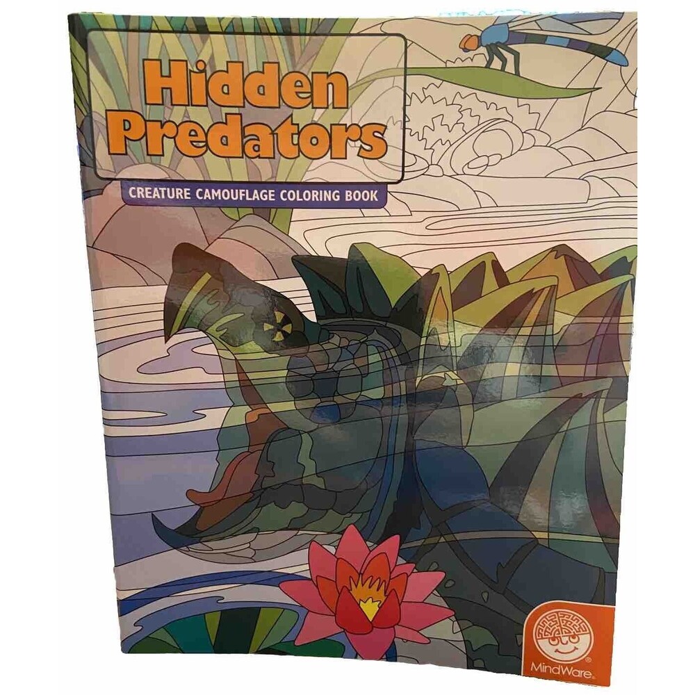 Hidden Predators Coloring Book Creature Camouflage 2011 Made USA MindWare